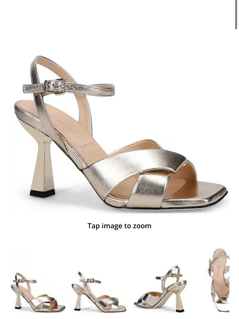Metallic Silver Ankle-Strap Heeled Sandals for Women
